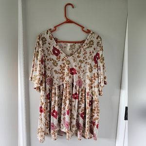 Flowy Floral mts Top